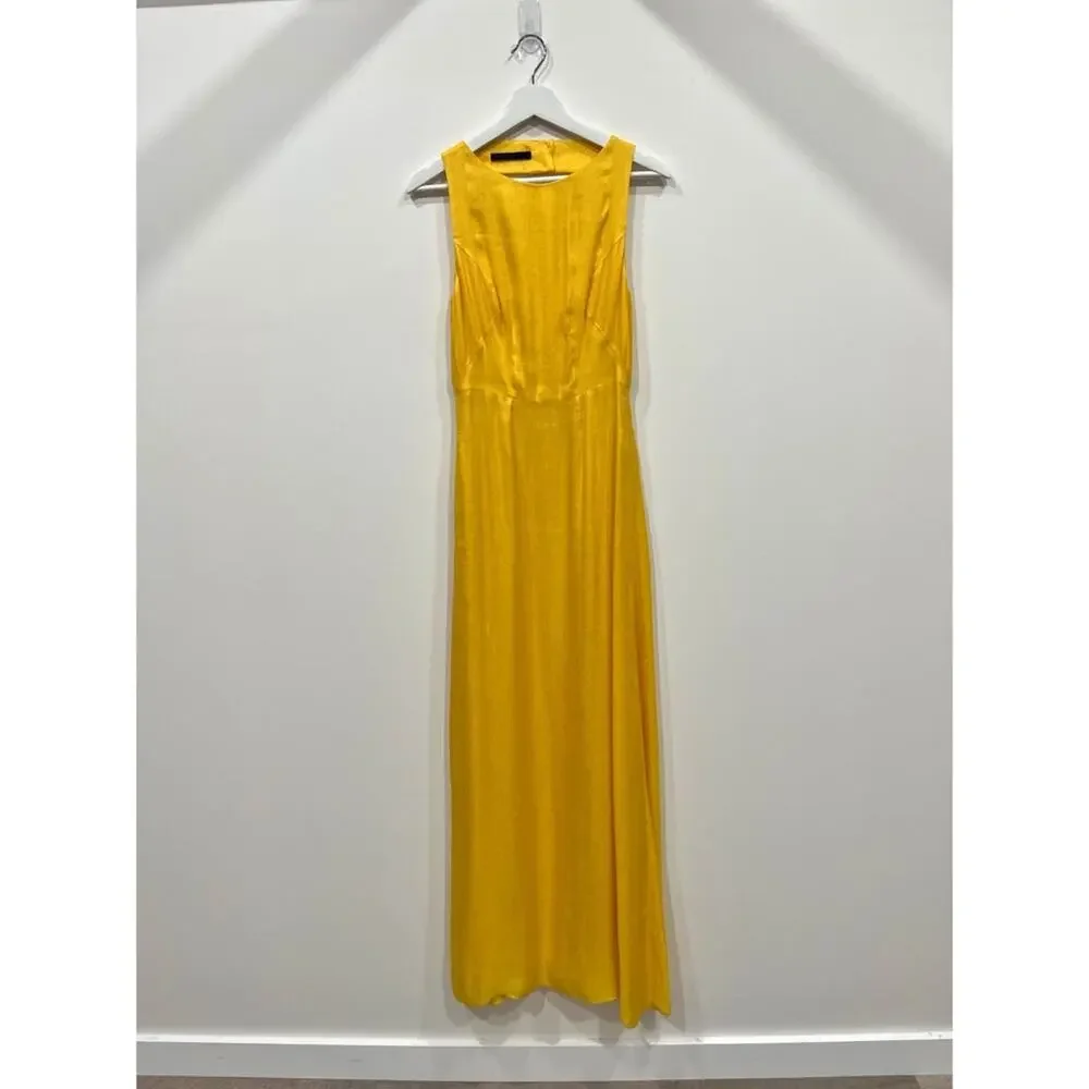 Jenni Kayne Golden Yellow Open Back Maxi Dress - Picture 3 of 15